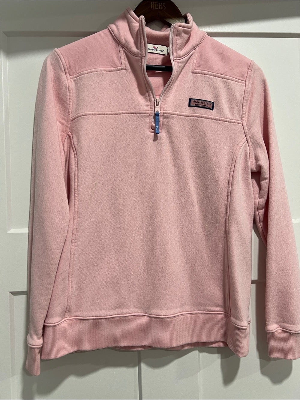 Vineyard Vines Light Pink Quarter-Zip Pullover